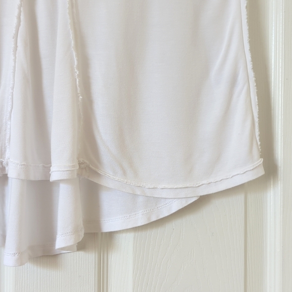 We The Free Classic Oversized Lightweight V-neck Tank Top White XS - Picture 7 of 11